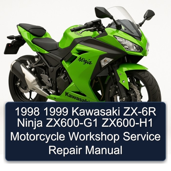 1998 1999 Kawasaki ZX-6R Ninja ZX600-G1 ZX600-H1 Motorcycle Workshop Service Repair Manual