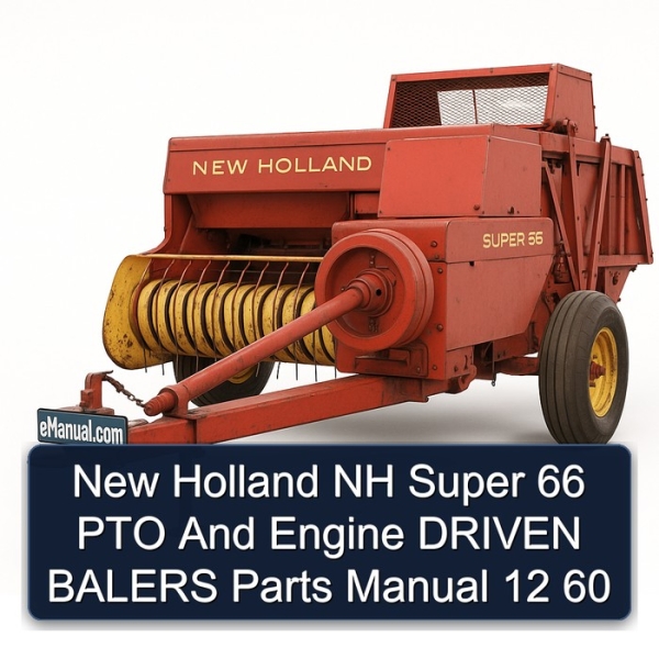New Holland NH Super 66 PTO And Engine DRIVEN BALERS Parts Manual 12 60
