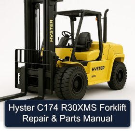 Hyster C174 R30XMS Forklift Repair & Parts Manual