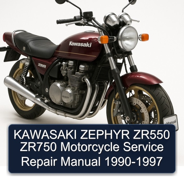 KAWASAKI ZEPHYR ZR550 ZR750 Motorcycle Service Repair Manual 1990-1997