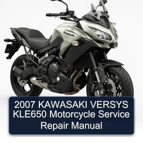 2007 KAWASAKI VERSYS KLE650 Motorcycle Service Repair Manual