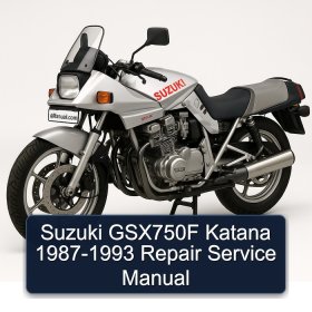 Suzuki GSX750F Katana 1987-1993 Repair Service Manual