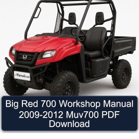 Big Red 700 Workshop Manual 2009-2012 Muv700 PDF Download