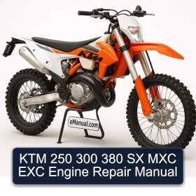 KTM 250 300 380 SX MXC EXC Engine Repair Manual