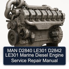 MAN D2840 LE301 D2842 LE301 Marine Diesel Engine Service Repair Manual