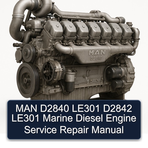 MAN D2840 LE301 D2842 LE301 Marine Diesel Engine Service Repair Manual