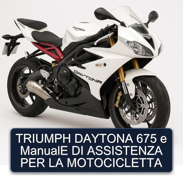 TRIUMPH DAYTONA 675 e ManualE DI ASSISTENZA PER LA MOTOCICLETTA