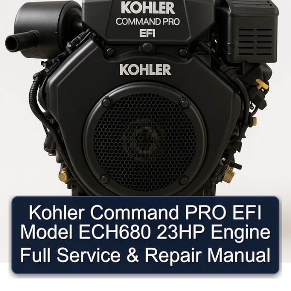 Kohler Command PRO EFI Model ECH680 23HP Engine Full Service & Repair Manual