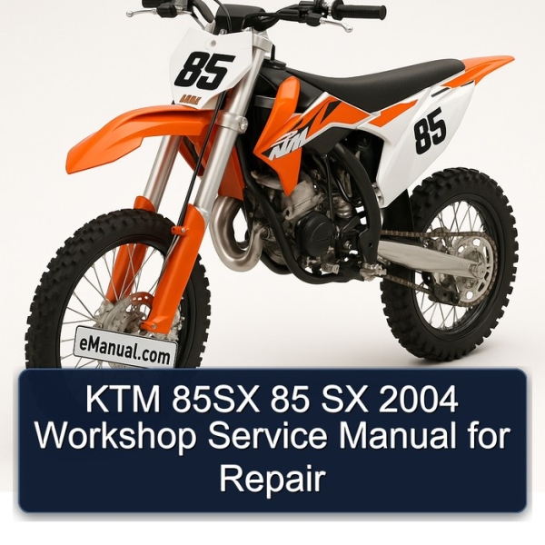 KTM 85SX 85 SX 2004 Workshop Service Manual for Repair