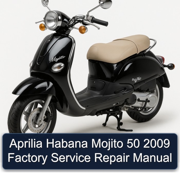 Aprilia Habana Mojito 50 2009 Factory Service Repair Manual