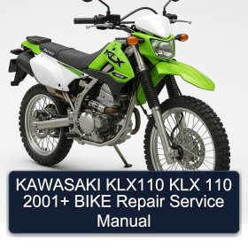 KAWASAKI KLX110 KLX 110 2001+ BIKE Repair Service Manual