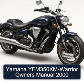 Yamaha YFM350XM-Warrior Owners Manual 2000