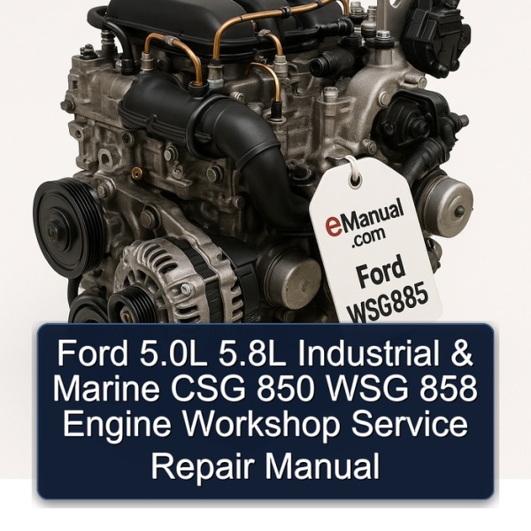 Ford 5.0L 5.8L Industrial & Marine CSG 850 WSG 858 Engine Workshop Service Repair Manual