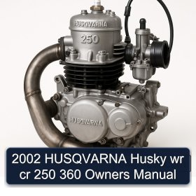 2002 HUSQVARNA Husky wr cr 250 360 Owners Manual