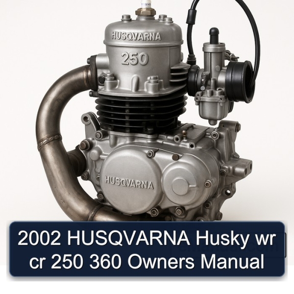 2002 HUSQVARNA Husky wr cr 250 360 Owners Manual
