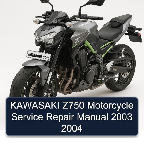 KAWASAKI Z750 Motorcycle Service Repair Manual 2003 2004
