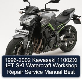1996-2002 Kawasaki 1100ZXi JET SKI Watercraft Workshop Repair Service Manual Best