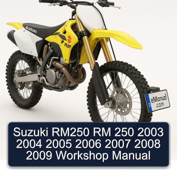 Suzuki RM250 RM 250 2003 2004 2005 2006 2007 2008 2009 Workshop Manual