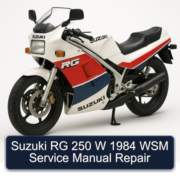 Suzuki RG 250 W 1984 WSM Service Manual Repair
