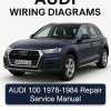 AUDI 100 1978-1984 Repair Service Manual