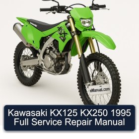Kawasaki KX125 KX250 1995 Full Service Repair Manual
