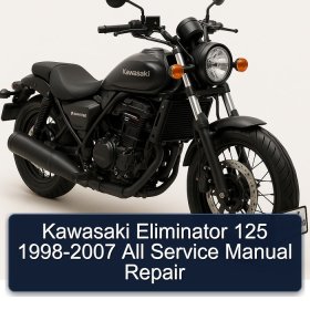 Kawasaki Eliminator 125 1998-2007 All Service Manual Repair