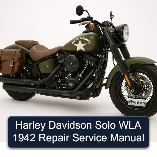 Harley Davidson Solo WLA 1942 Repair Service Manual