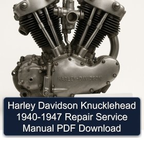 Harley Davidson Knucklehead 1940-1947 Repair Service Manual PDF Download