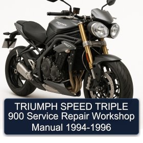 TRIUMPH SPEED TRIPLE 900 Service Repair Workshop Manual 1994-1996