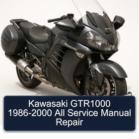 Kawasaki GTR1000 1986-2000 All Service Manual Repair