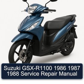 Suzuki GSX-R1100 1986 1987 1988 Service Repair Manual