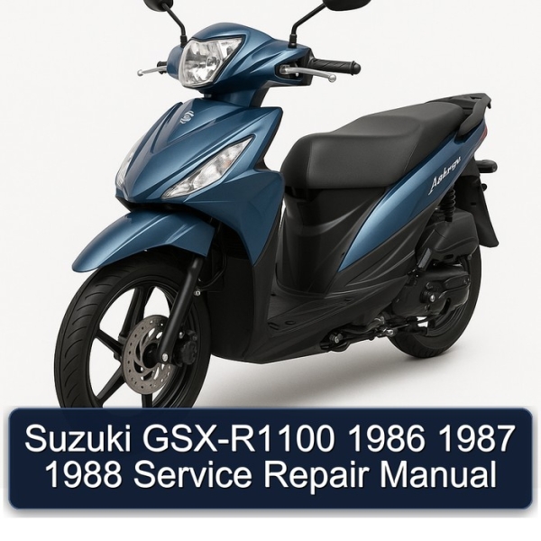 Suzuki GSX-R1100 1986 1987 1988 Service Repair Manual