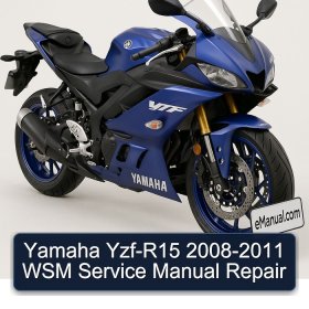 Yamaha Yzf-R15 2008-2011 WSM Service Manual Repair