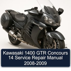 Kawasaki 1400 GTR Concours 14 Service Repair Manual 2008-2009