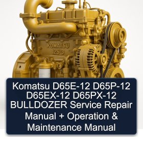 Komatsu D65E-12 D65P-12 D65EX-12 D65PX-12 BULLDOZER Service Repair Manual + Operation & Maintenance Manual