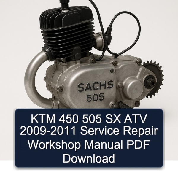 KTM 450 505 SX ATV 2009-2011 Service Repair Workshop Manual PDF Download