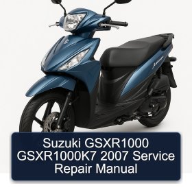 Suzuki GSXR1000 GSXR1000K7 2007 Service Repair Manual