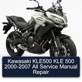 Kawasaki KLE500 KLE 500 2000-2007 All Service Manual Repair