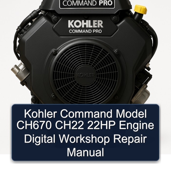 Kohler Command Model CH670 CH22 22HP Engine Digital Workshop Repair Manual