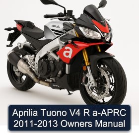 Aprilia Tuono V4 R a-APRC 2011-2013 Owners Manual