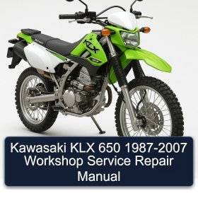 Kawasaki KLX 650 1987-2007 Workshop Service Repair Manual