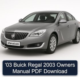 ‘03 Buick Regal 2003 Owners Manual PDF Download