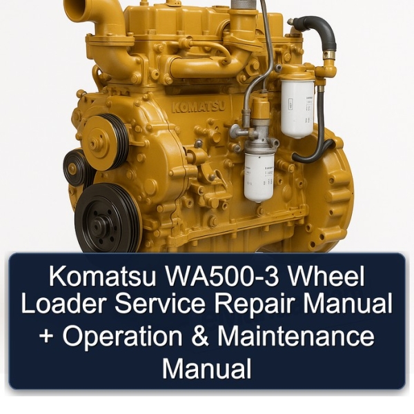 Komatsu WA500-3 Wheel Loader Service Repair Manual + Operation & Maintenance Manual