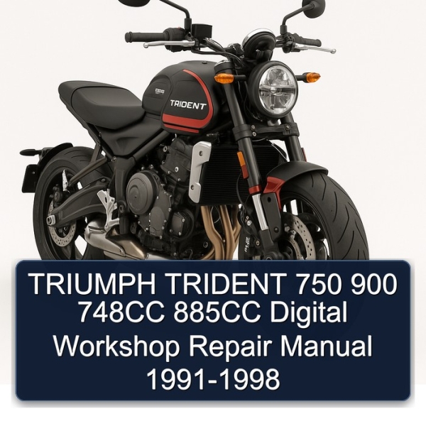TRIUMPH TRIDENT 750 900 748CC 885CC Digital Workshop Repair Manual 1991-1998