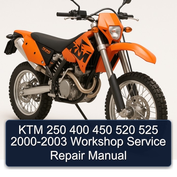 KTM 250 400 450 520 525 2000-2003 Workshop Service Repair Manual