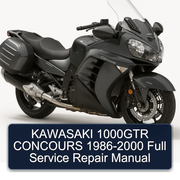 KAWASAKI 1000GTR CONCOURS 1986-2000 Full Service Repair Manual