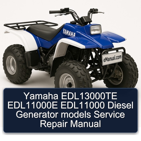 Yamaha EDL13000TE EDL11000E EDL11000 Diesel Generator models Service Repair Manual