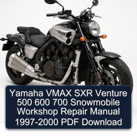 Yamaha VMAX SXR Venture 500 600 700 Snowmobile Workshop Repair Manual 1997-2000 PDF Download