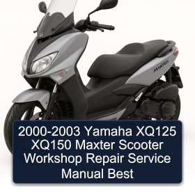 2000-2003 Yamaha XQ125 XQ150 Maxter Scooter Workshop Repair Service Manual Best