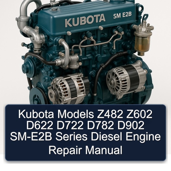 Kubota Models Z482 Z602 D622 D722 D782 D902 SM-E2B Series Diesel Engine Repair Manual